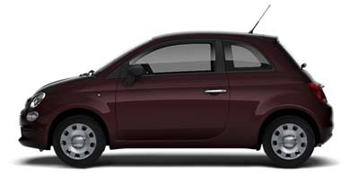Fiat 500 My19 - Available In Avantgarde Bordeaux